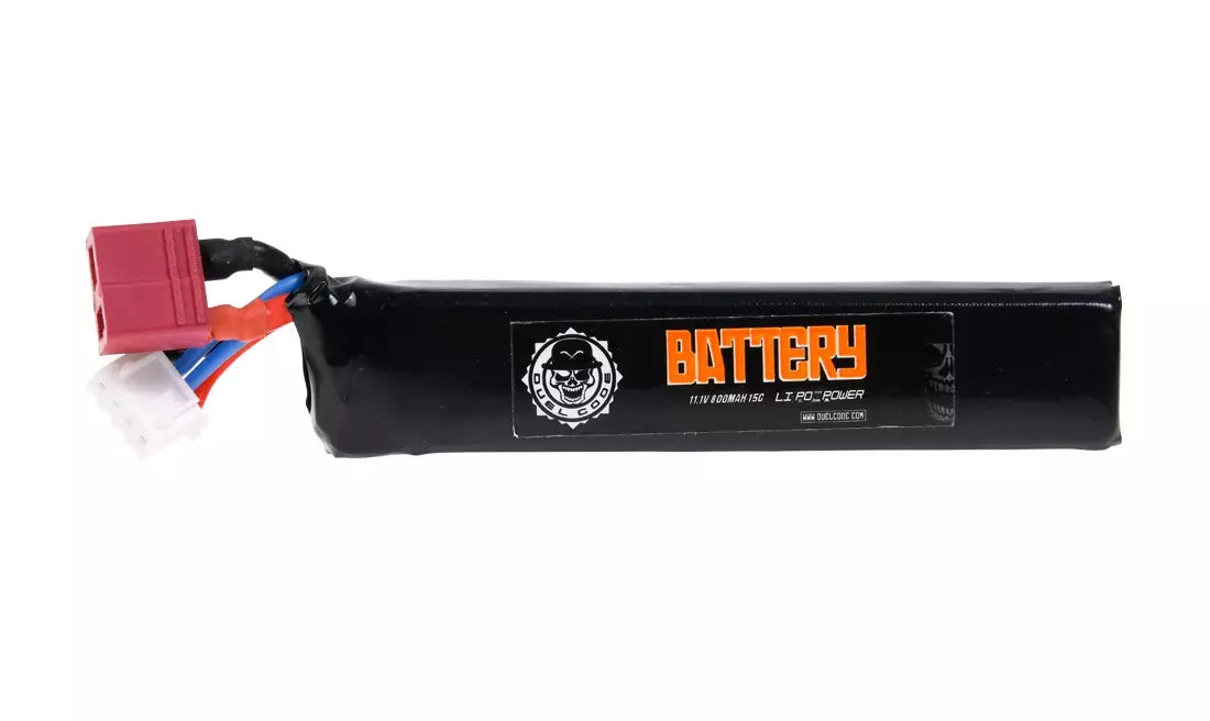 Duel Code batterie LiPo 11,1V 800 mAh 15C T-Dean stick