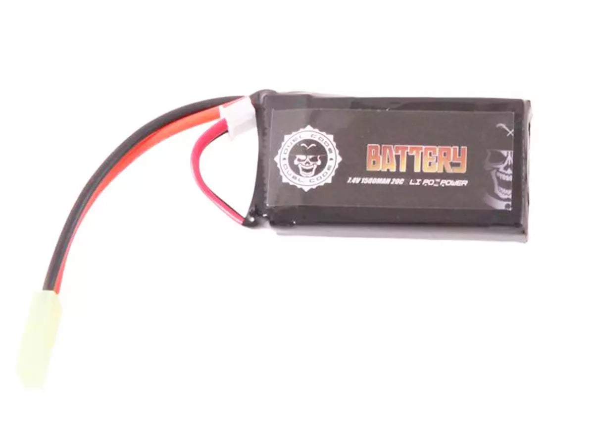 Duel Code batterie LiPo 7,4V 1500 mah 20C type mini