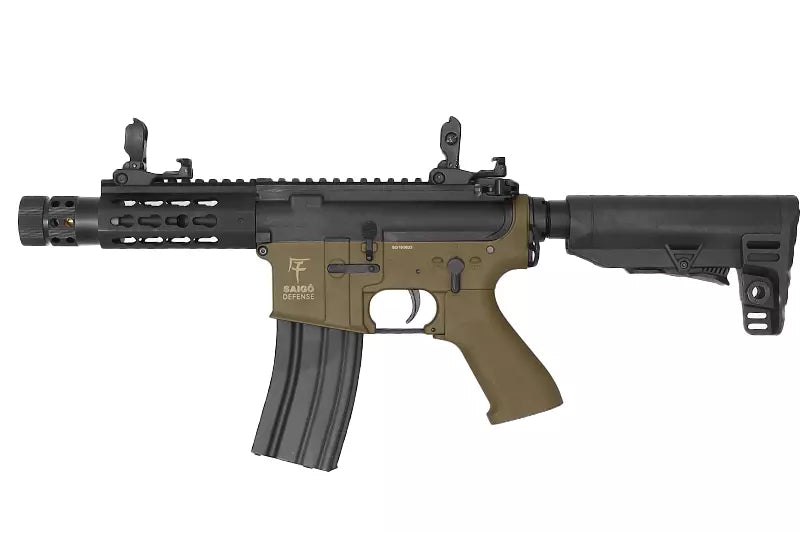 Réplique M4 KENJI court Tan SAIGO AEG